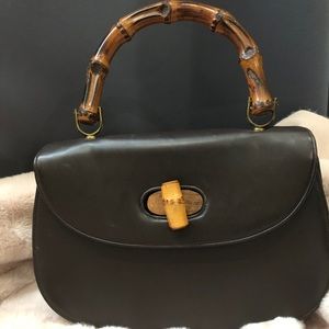 Meyers vintage made in USA bamboo handle purse